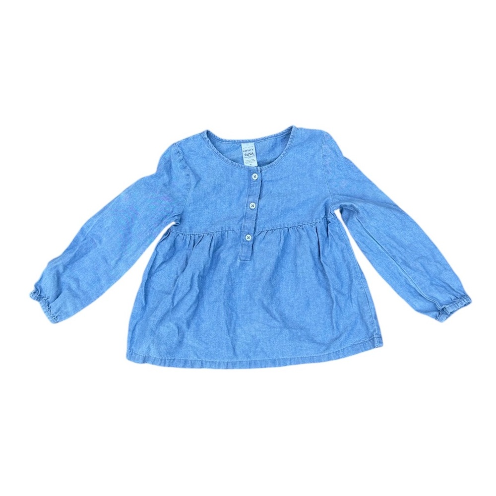 Carter's Girls Blue Long Sleeve Top Size 5T